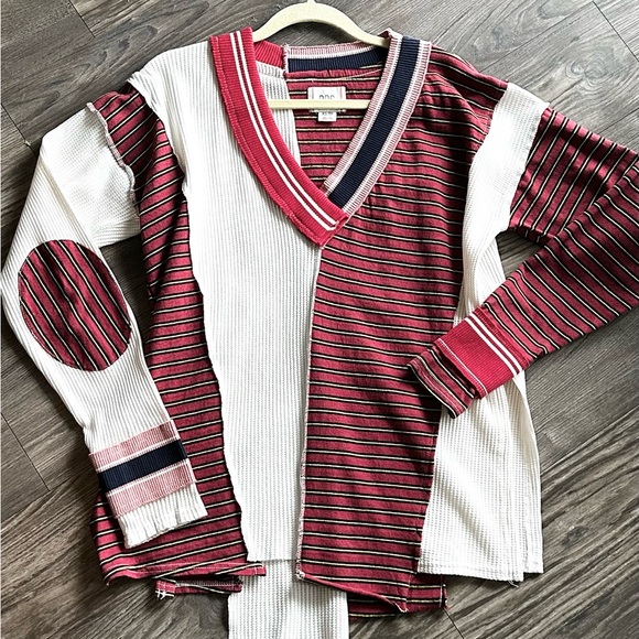 BDG Urban Outfitters Frazer Spliced Slouchy Sweater Tunic Top - Picture 2 of 11